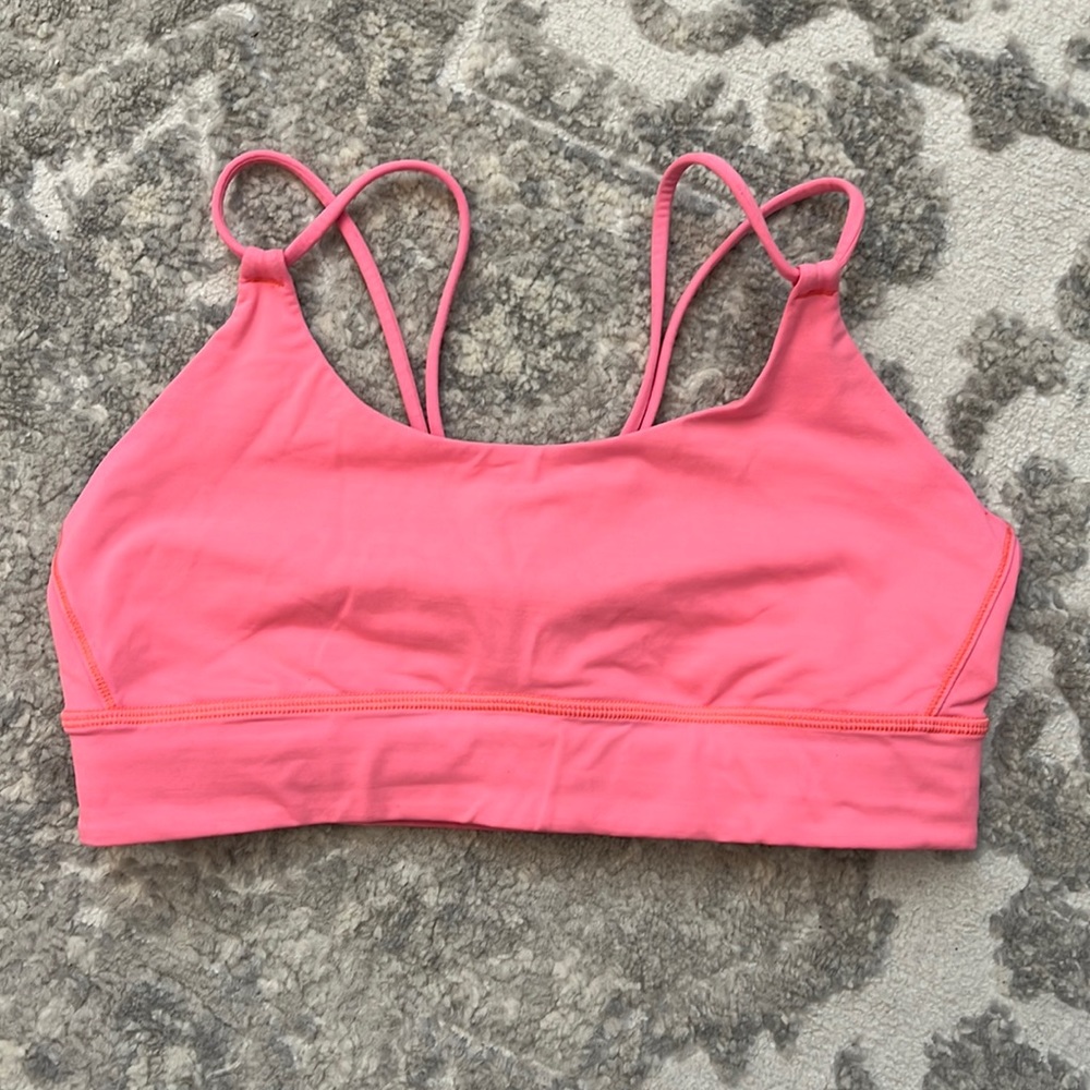Lululemon Salmon Colored Sports Bra